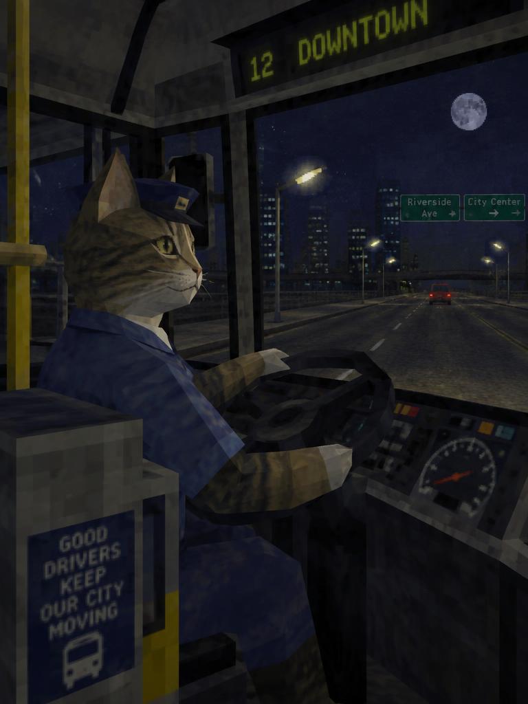 cat bus driver, ps2 graphics